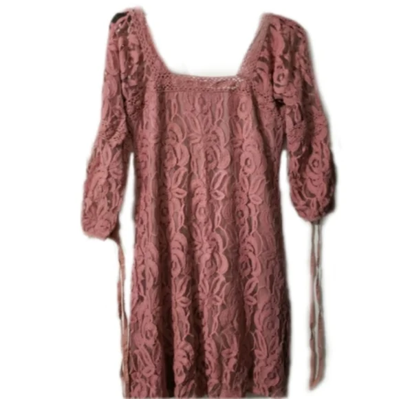 Solitaire | Dresses | Womens Size M Solitaire By Ravi Khosla Crochet Lace  Dress | Poshmark